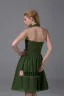 Chiffon Imitation Silk Ruffle Halter Knee Length Bridesmaid Dresses