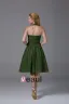 Chiffon Imitation Silk Ruffle Halter Knee Length Bridesmaid Dresses