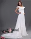 Chiffon Scoop Beading Court Empire Bridal Gown Wedding Dresses