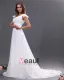 Chiffon Scoop Beading Court Empire Bridal Gown Wedding Dresses