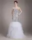 Sweetheart Floor Length Paillette Satin Women Mermaid Wedding Dress