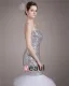 Sweetheart Floor Length Paillette Satin Women Mermaid Wedding Dress
