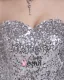 Sweetheart Floor Length Paillette Satin Women Mermaid Wedding Dress