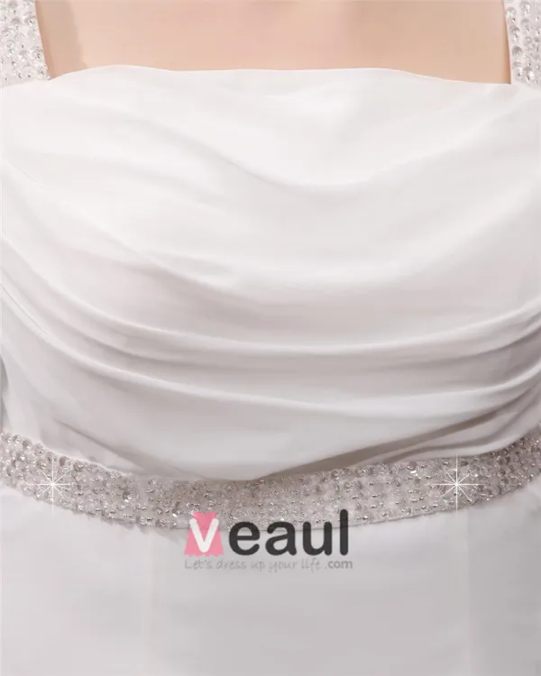 Beading Sash Court Plus Size Bridal Gown Wedding Dress