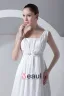 Square Neck Pleated Beading Floor Length Taffeta Empire Wedding Dress