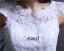 Jewel Sleeveless Zipper Applique Mini Length Satin Woman Mini Wedding Dress
