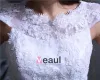 Juwel Ärmellos Reißverschluss Applique Satin Mini Frau Mini-hochzeitskleid Kurz Brautkleid