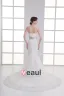 Tulle Applique Beading Strapless Court Train Mermaid Wedding Dress