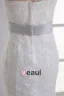Tulle Applique Beading Strapless Court Train Mermaid Wedding Dress