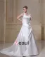 Satin Tribunal Scoop De Broderie Plus La Taille Robe De Mariage Nuptiale Robe