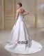 Satin Tribunal Scoop De Broderie Plus La Taille Robe De Mariage Nuptiale Robe