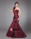 Taffeta Ruffle Beading One Shoulder Mermaid Floor Length Mothers of Bride Guests Dresses
