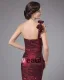 Taffeta Ruffle Beading One Shoulder Mermaid Floor Length Mothers of Bride Guests Dresses