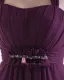 Ruffle Chiffon Shoulder Straps Floor Length Bridesmaid Dress Gown