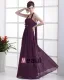 Ruffle Chiffon Shoulder Straps Floor Length Bridesmaid Dress Gown