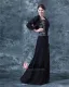 Chiffon Spaghetti Strap Floor Length Mother of Bride Dress