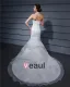 Halter Embroidery Ruffle Floor Length Satin Woman Mermaid Wedding Dress