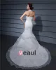Halter Embroidery Ruffle Floor Length Satin Woman Mermaid Wedding Dress