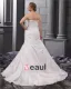 Taffeta Ruffle Court Plus Size Bridal Gown Wedding Dress