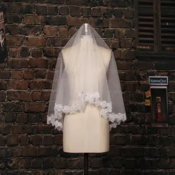 Super Long Appliques Paillettes De Mariée En Dentelle Matiere Voile