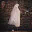 Short paragraph Aesthetic White Lace Veil Material