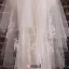 Short paragraph Aesthetic White Lace Veil Material