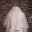 Short paragraph Aesthetic White Lace Veil Material