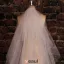 Blanc Super Long Materiau Dentelle Voile