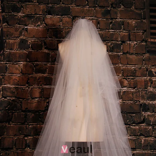 Super Long Materiau De Fil Blanc Doux Dentelle Voile De Luxe