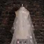Tailing Super Long White Lace Flowers Veil Soft Yarn Material