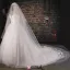 Super Long Tailing White Lace Veil Soft Yarn Material
