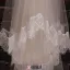 Long Tailing Dentelle Voile Laiteux Materiau De Fil Souple