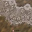 Long Tailing Dentelle Voile Laiteux Materiau De Fil Souple