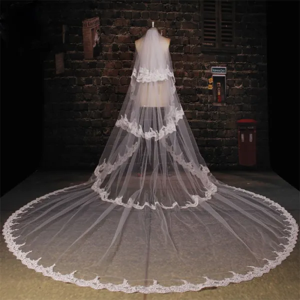 175 cm Long Tailing Lace Laciness Veil Soft Yarn Material