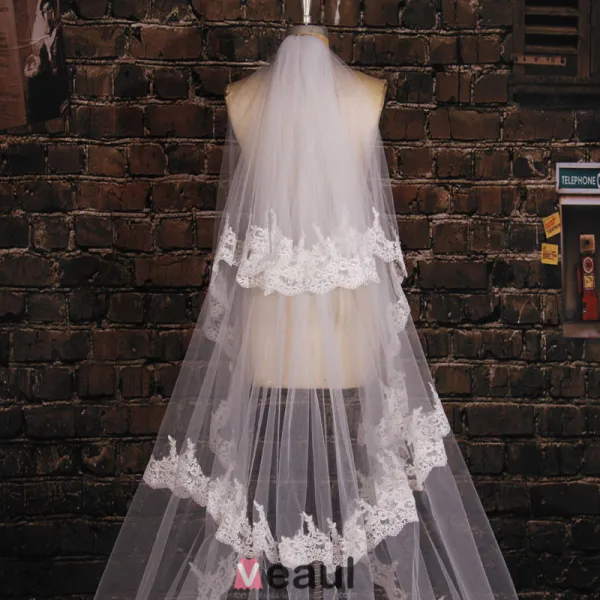 175 cm Long Dentelle Tailing Laciness Voile Materiau De Fil Souple