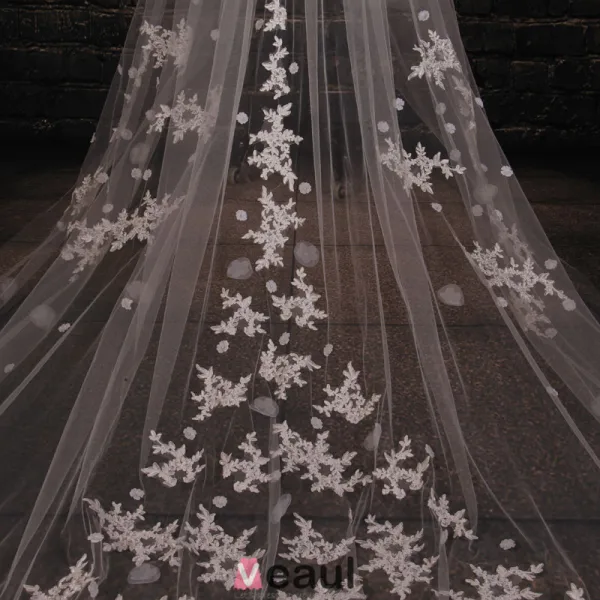 3.5m Tailing Super Long Voile De Dentelle Materiau De Fil Souple