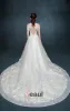 2015 Word Shoulder Lace Long Trailing Romantic Wedding Dress The Bride Gorn