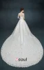 2015 Bra-type Summer Beading Luxury Long Trailing Wedding Dress