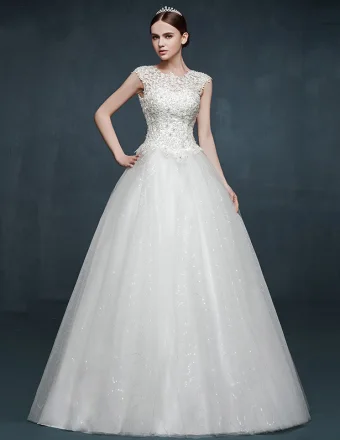 2015 Double Shoulder Fashion Puff Dress Youth Sweet Wedding Dress