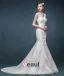 2015 The Bride Double Shoulder V-neck Straps Fishtail Wedding Dress Was Thin Slim Models