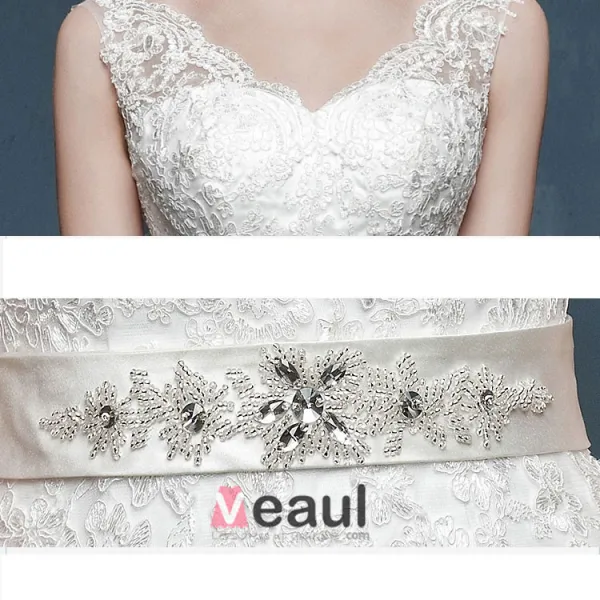 2015 The Bride Double Shoulder V-neck Straps Fishtail Wedding Dress Was Thin Slim Models