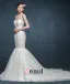 2015 Fashion Double Shoulder Fishtail Lace Collar Vest Sexy Halter Trailing Wedding Dress