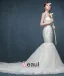 2015 Fashion Double Shoulder Fishtail Lace Collar Vest Sexy Halter Trailing Wedding Dress