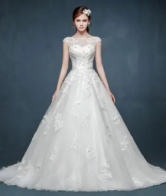 Vestido De Novia Hombro Doble 2015 Resorte De Lujo