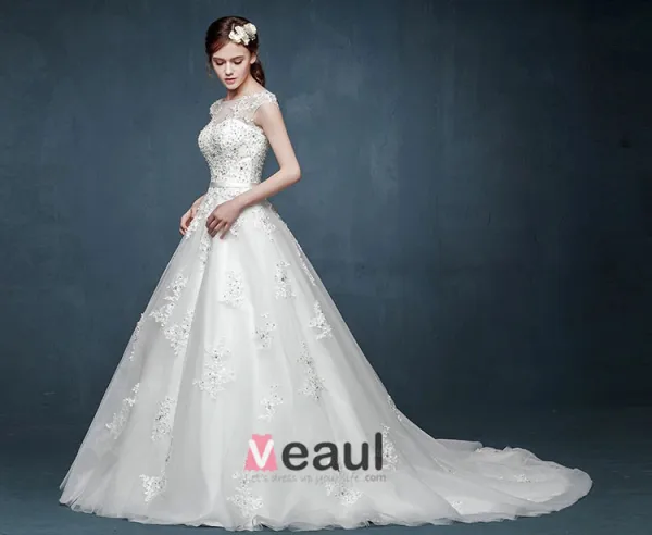 Robe De Mariée Double Epaule Printemps De Luxe