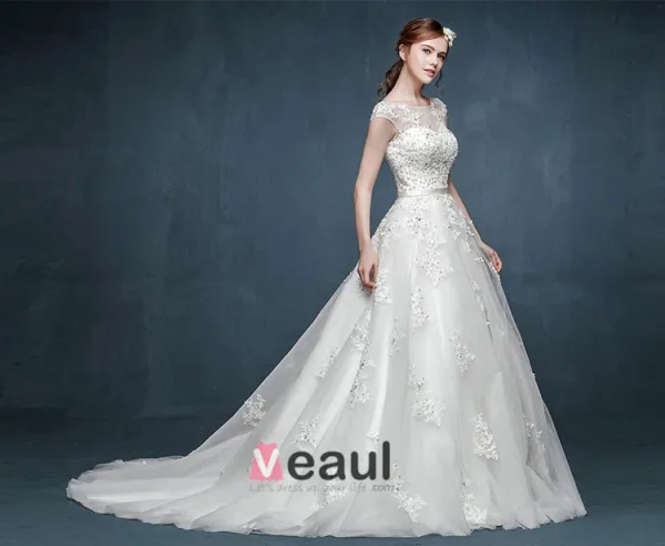 Robe De Mariée Double Epaule Printemps De Luxe