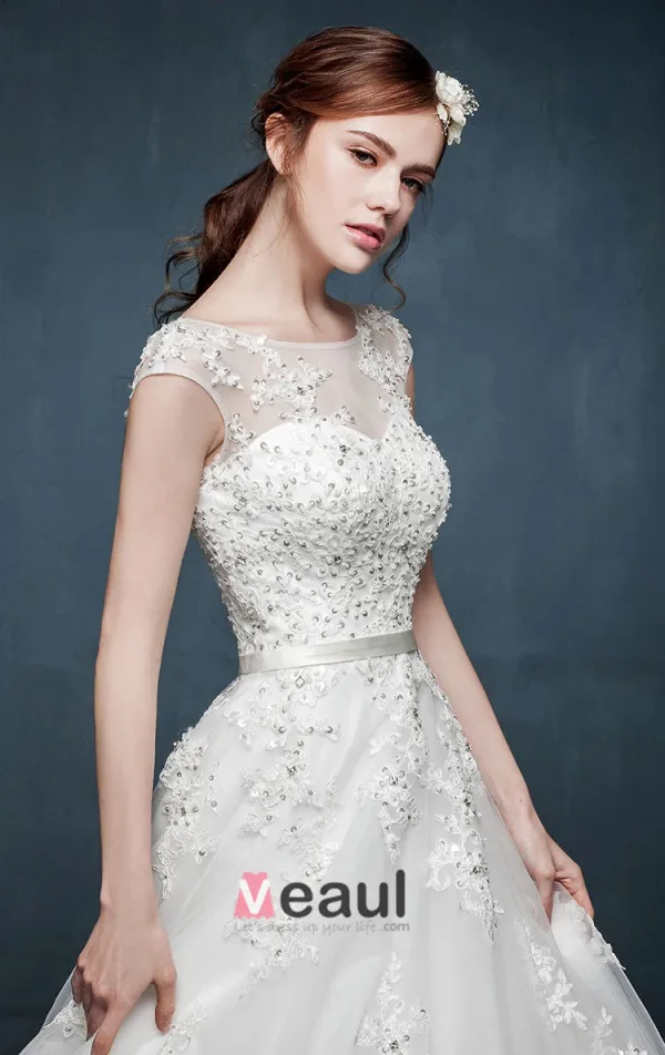 Robe De Mariée Double Epaule Printemps De Luxe