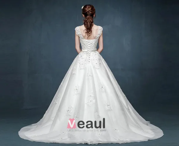 Robe De Mariée Double Epaule Printemps De Luxe