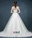 2015 Transparent Lace Handmade Petal Luxury Small Trailing Wedding Dress
