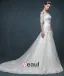 2015 Romantic Trailing Word Shoulder Slim Thin Bridal Dress
